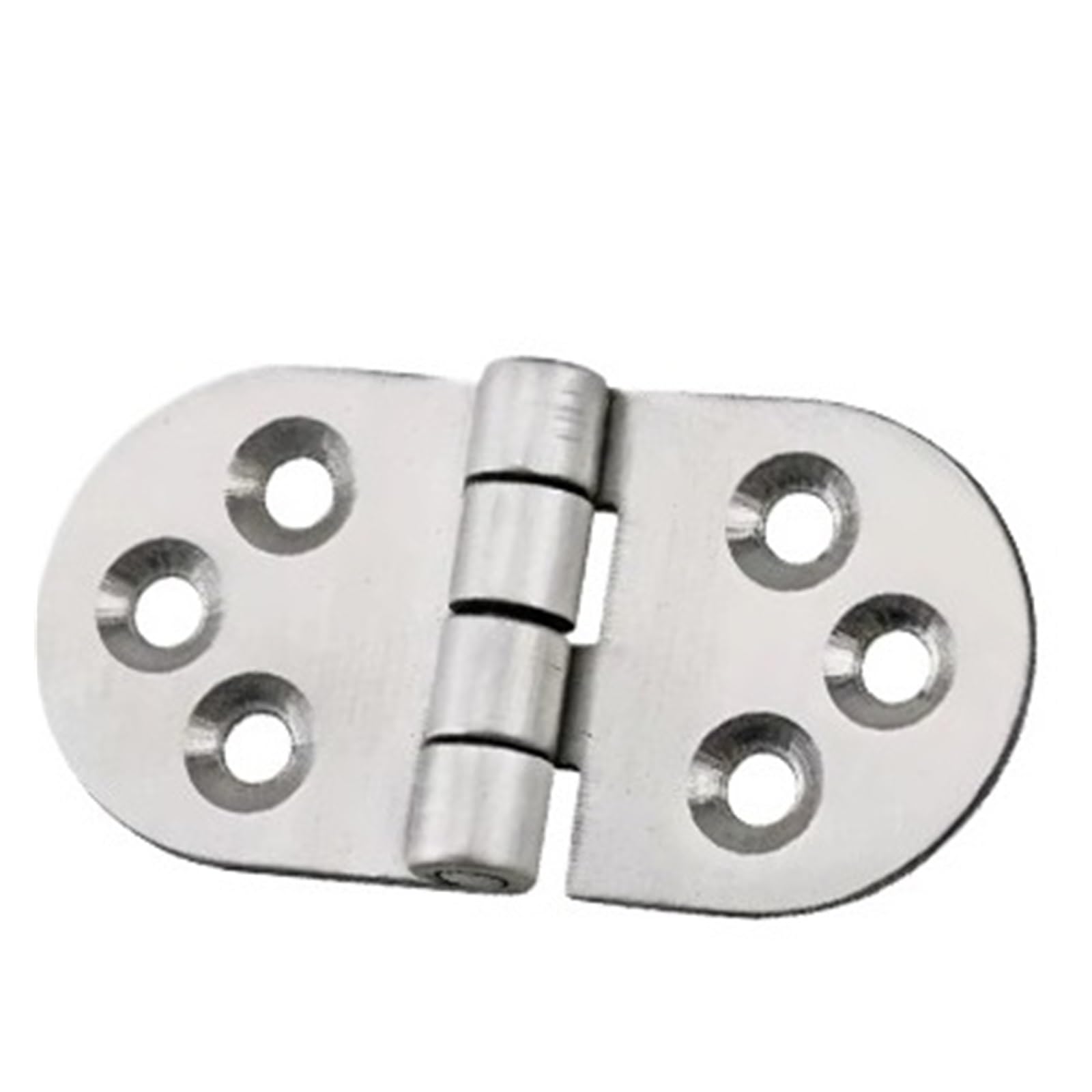 Charnières arrondies inox pour véhicule lourd et armoire mécanique industrielle en lot de 5 pièces