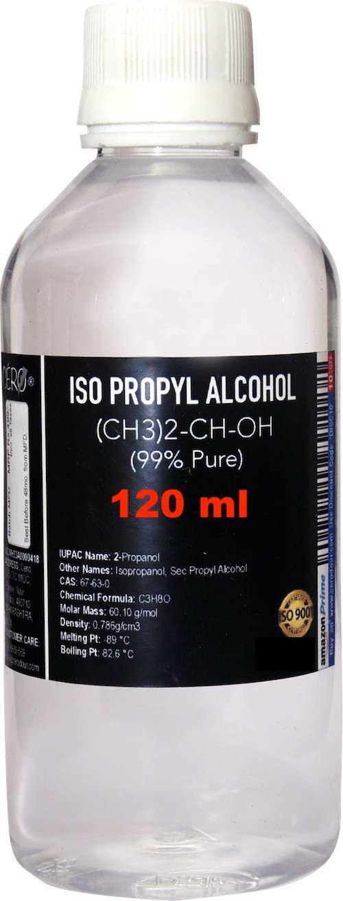 CERO ® ISO PROPYL ALCOHOL 99.9% Pure [(CH3)2-CH-OH] CAS: 67-63-0 (126ml) (B0BJK9X84B) Amazon Price History, Amazon Price Tracker