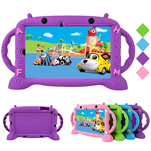 Funda infantil morada para Galaxy Tab S6 Lite ideal para viajes y juegos