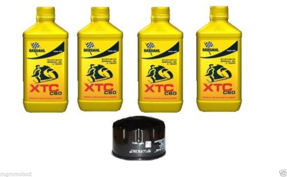 Bardahl XTC 10W40 - Kit de mantenimiento de 4 litros con filtro de aceite para abril dorsoduro 750/1200