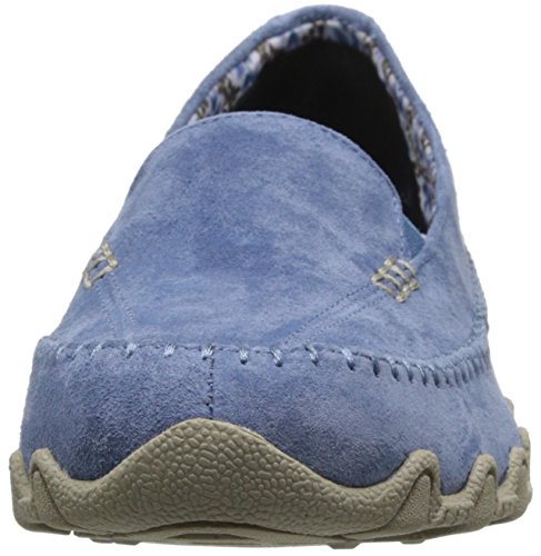Image of Skechers Women's Bikers Pedestrian Memory Foam Slip-On Moccasin,6 M US,Blue Suede