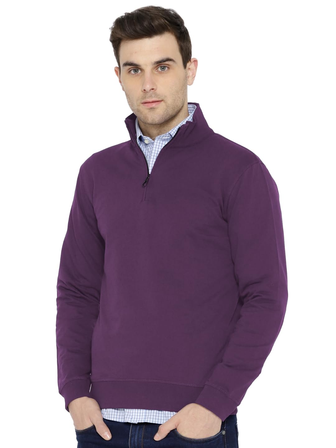 dream of glory inc. Men's Cotton High Neck Sweatshirt-picture-38