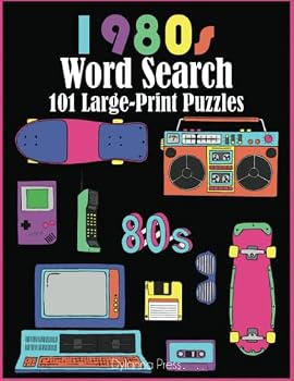 Paperback 1980s Word Search: Eighties Word Games with 101 Large-Print Puzzles Book