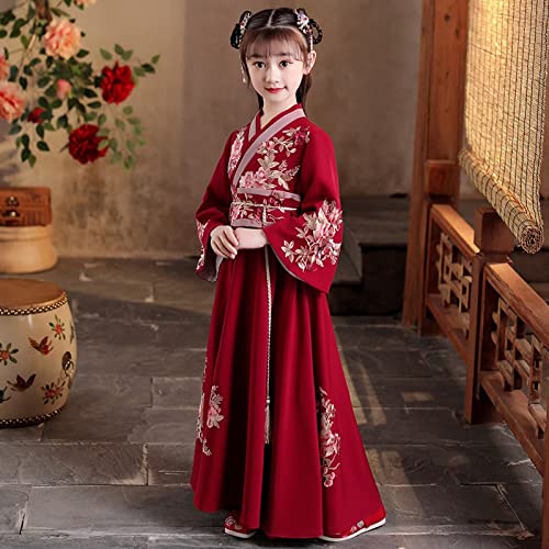 Chinese Hanfu Girls Dresses Traditional Elegant Tang Suit for Girls2
