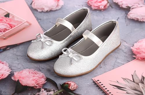 Image of Girl's Stylish Ballerinas, White, 24