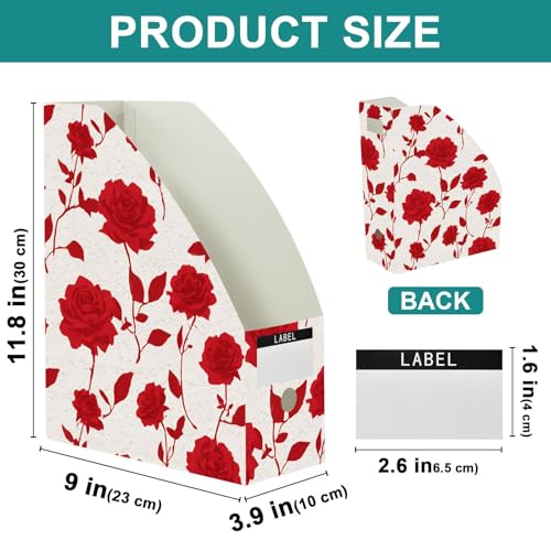 Classeur pliable pour magazines 22,9x30,5 cm boîte rangement documents