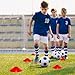 35 PCS Agility Soccer Cones for Training, Reusable Sports Cones for Drills with Mesh Bag, Training Cones for Soccer Practice, Football, Basketball - Disc Cones Training Equipment for Indoor & Outdoor