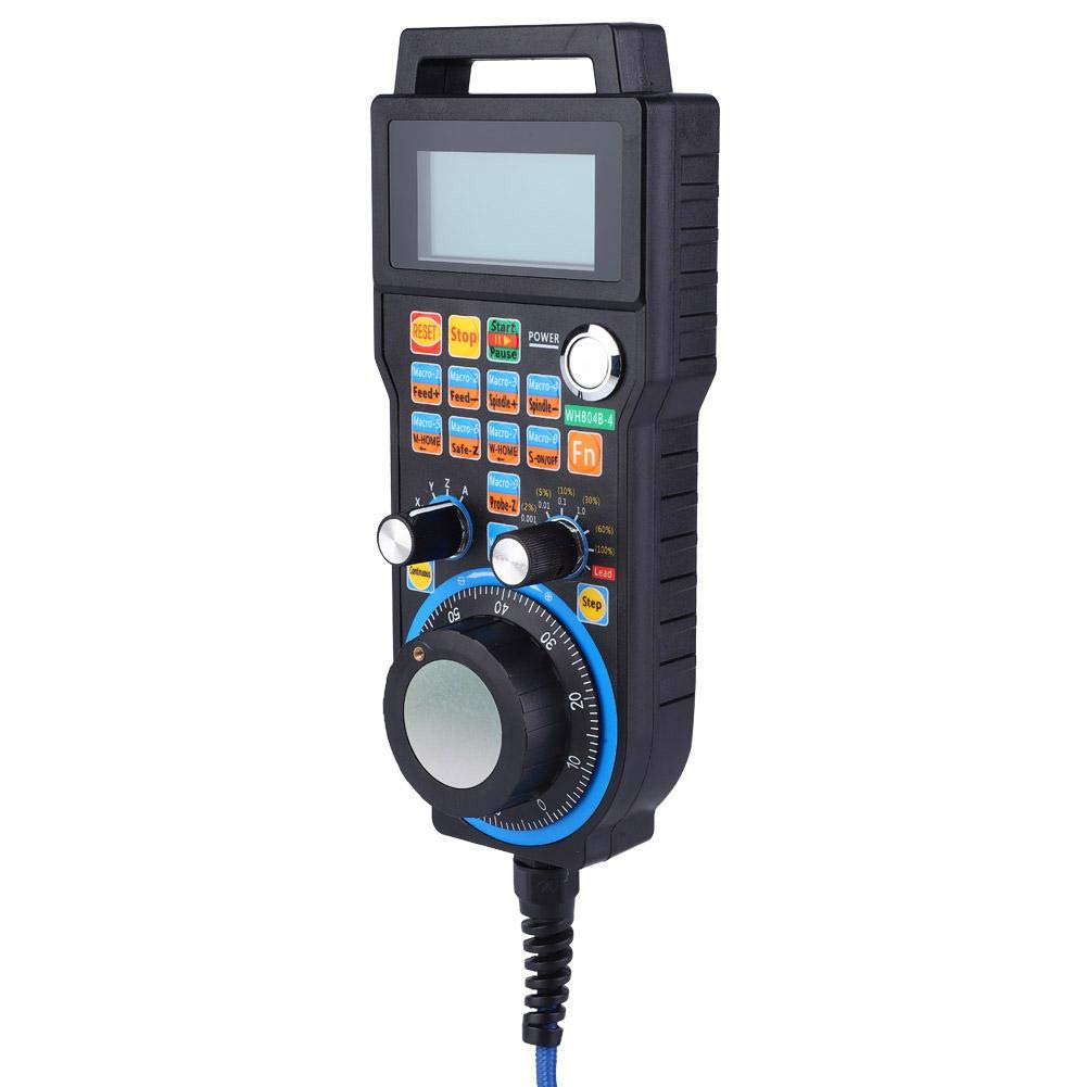 Handheld Wired Control Electronic Hand Wheel, Mach3 Wired Handwheel Controller, Remote Hand Control CNC Handwheel Manual Pulse Generator, For CNC Engraving Machine Mach3 System