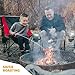MalloMe Smores Sticks for Fire Pit Extra Long - Marshmallow Roasting Sticks Smores Kit -Smore Skewers Hot Dog Fork Campfire Cooking Equipment, Camping Essentials, Outdoor Campfire Accessories 45