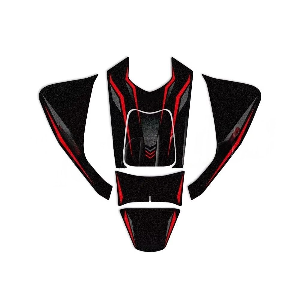 Azsul Red Motorcycle Tank Pad Stickers Decals Accessories For 350 E For 350E