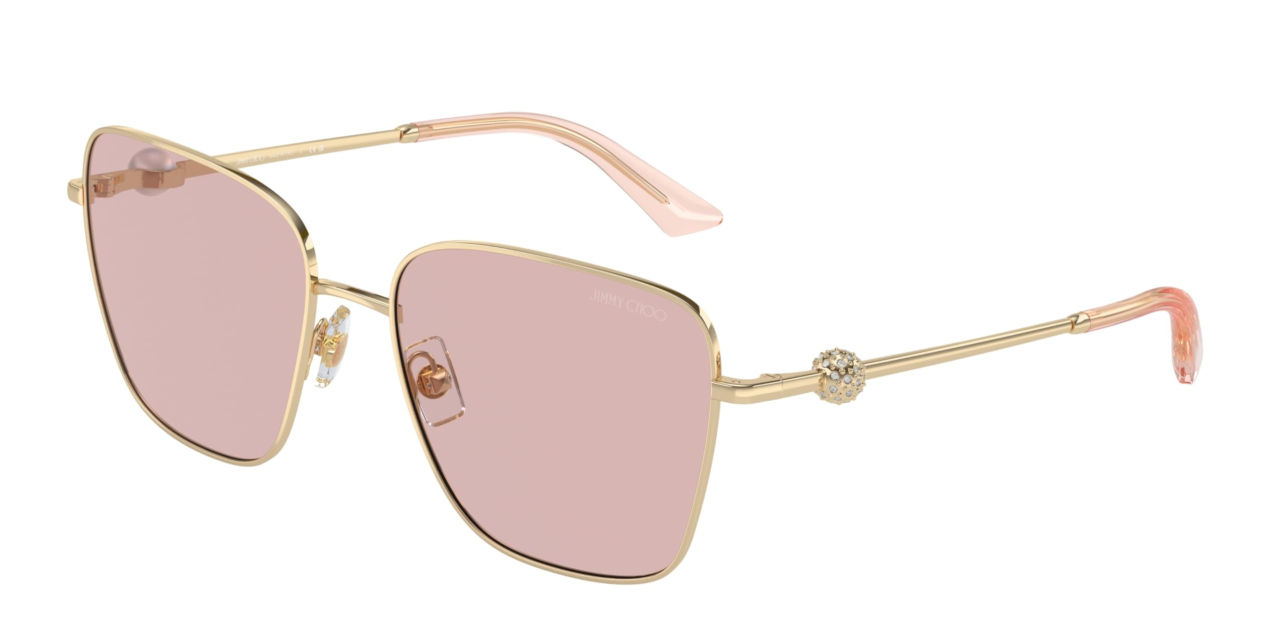 Jimmy Choo Damen Gelb Schicke Schwarze Sonnenbrille Mit Stil 0Jc4005hb
