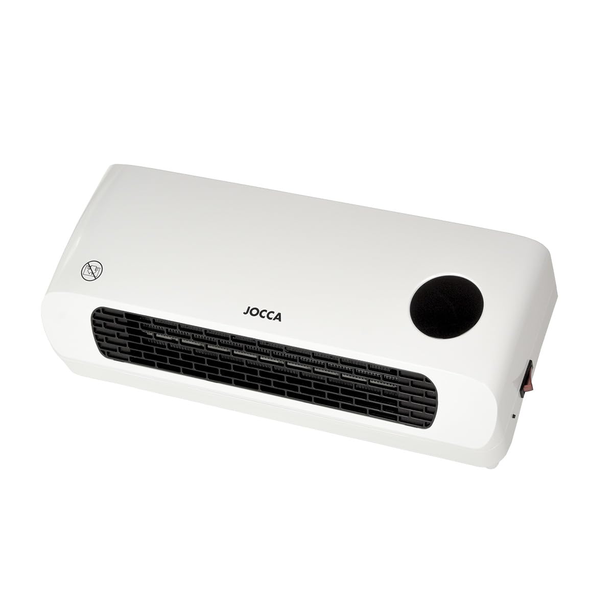 JOCCA - Calefactor de Pared 2000W con Tecnología Cerámica PTC | Ventilador Térmico Frío-Calor, Montaje en Pared, Pantalla LED y Control de Temperatura, Seguro y Silencioso