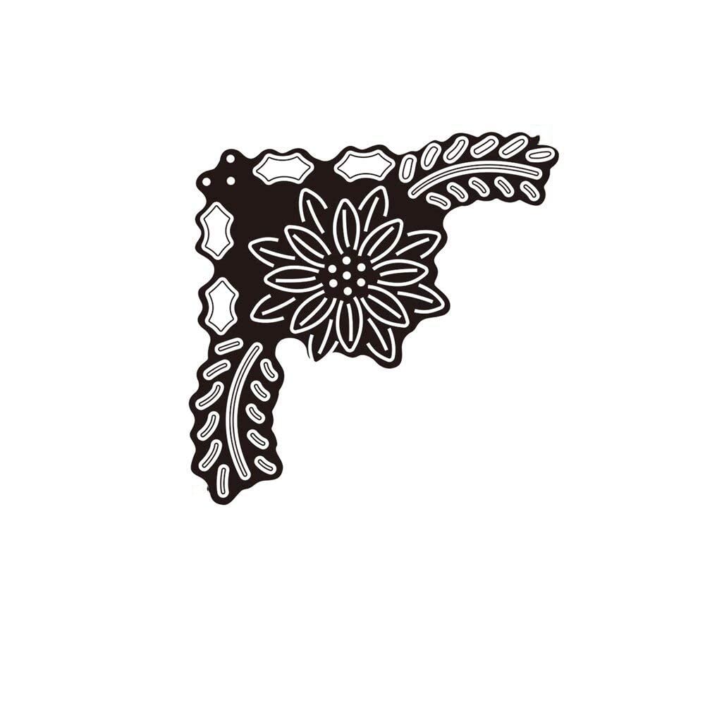 GADGETS WRAP Corner Border Flower Cutting Dies for DIY Scrapbooking Photo Album Cards Decorative Crafts Embossing Suit Die Cuts Sticker