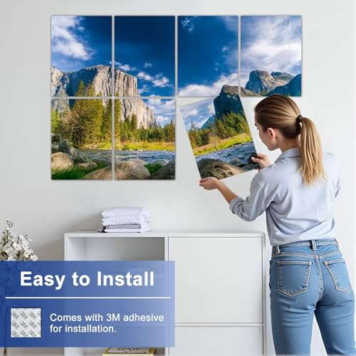 JBNJANKDAV Paneles Acústicos Artísticos 8 Piezas Self Adhesive 48x32 Pulgadas para Oficina, Casa y Estudio miniatura 7