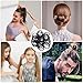 Amifiy Black Hair Ties No Damage, Organic Ponytail Holders Hair Accessories for Women & Men, 4mm Hair Elastics Fits All Hair Types (32 Count)