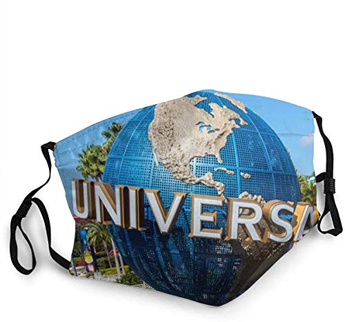 Face Masks Unisex Mouth Cover Mask Orlando, Florida, USA - April 27th 2017 Universal Studios Globe Washable Black Face Bandanas
