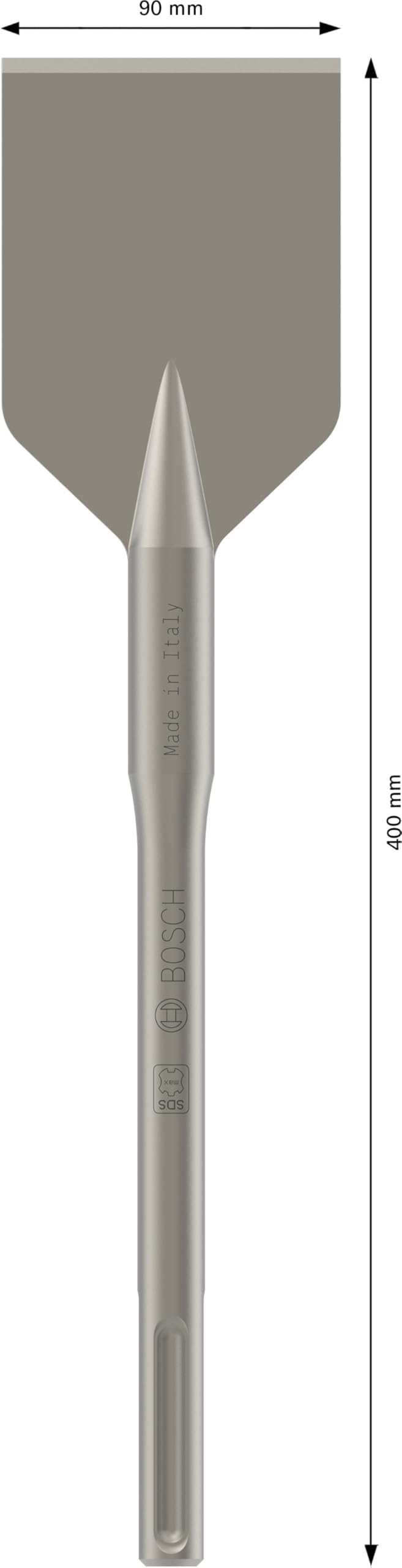 Bosch 1x Scalpello PRO SDS max per asfalto (per Asfalto, Asfalto, Ø mm, Professional Accessorio Martello perforatore, Sezionatori)