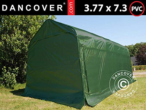Dancover Portable Garage Garage tent PRO 3.77x7.3x3.18 m, PVC, Green