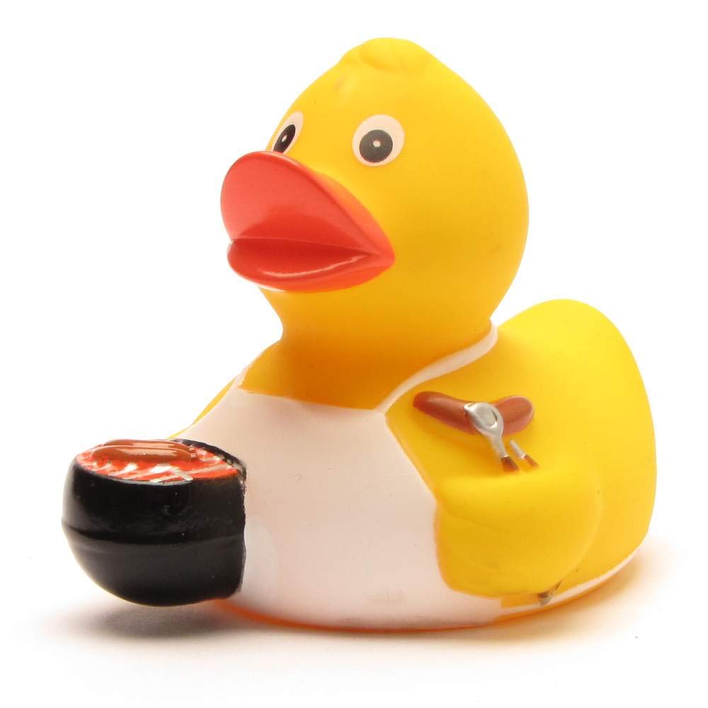 Rubber Duck Barbecue, Gelb, Small