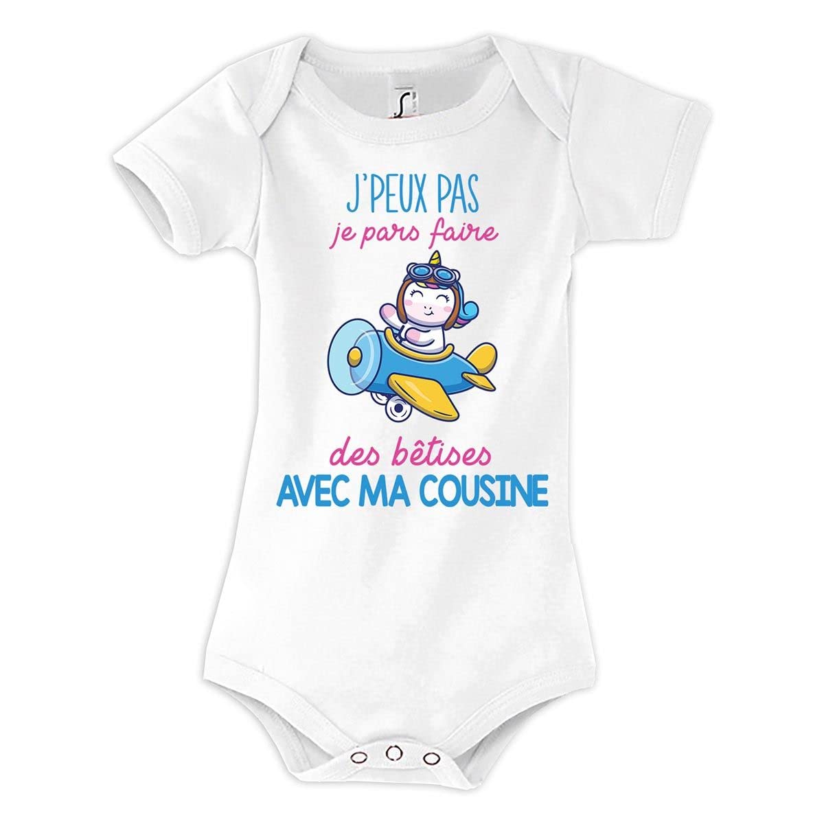 Planetee Body bébé Bêtises avec Cousine Licorne Avion