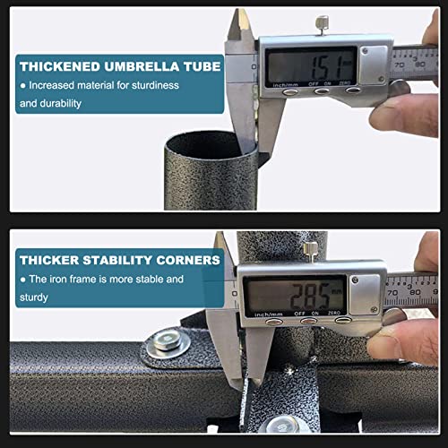 Support durable pour ombrage extérieur pied de parasol résistant aux intempéries - 6