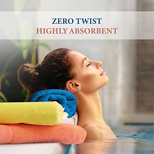 Image of Layers 100% Cotton Face Towel, 410 GSM (White, Solid Pattern) Be Bold Collection, Light Weight, Zero Twist, AZO-Free, Moisture Absorbent, Quick Dry Towel, Bathroom Accessories (Pack of 4)