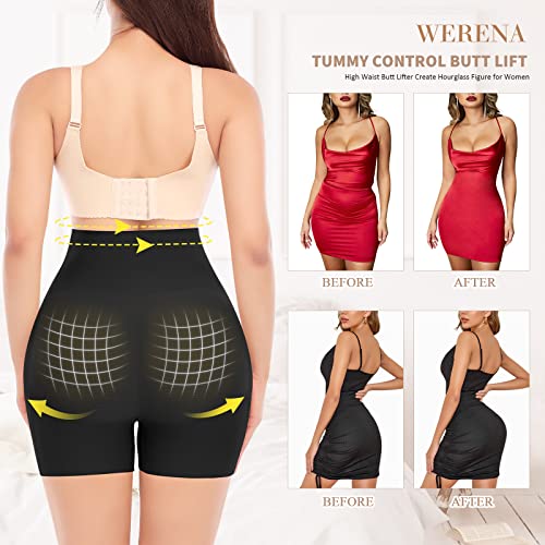 Image of Werena Butt Lifter Panties for Women Padded Underwear Seamless Booty Pads Enhancer Shapewear Butt Lifting Panty