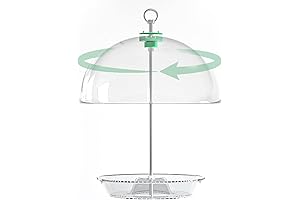 Rotating Dome Platform Bird Feeder for Outdoors