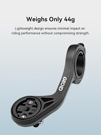 GEOID Bike Computer Mount, Out Front Cycling Computer Mount Compatible with Garmin Wahoo Bryton Magene Cycplus CooSpo XOSS Cycling Computer with GoPro Action Camera and Bicycle Light