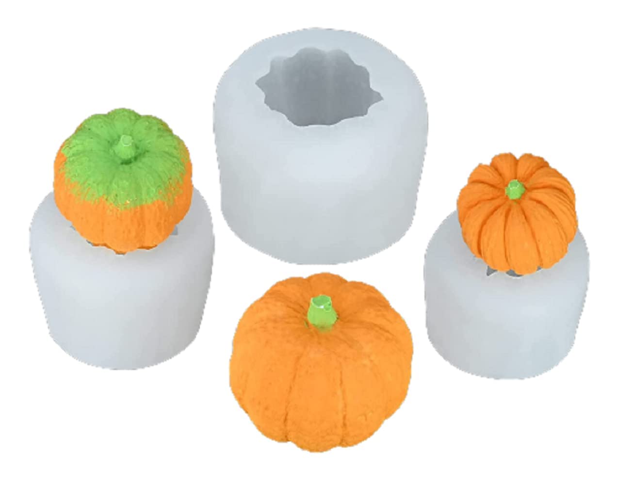 FirstTry Pumpkin Candle Mold I 3D Fondant Silicone Wax Mould I for DIY Handmade Ornament Chocolate, Cake Décor, Candy, Aromatherapy, Soap, Resin Art Craft Making (Medium) 1 Pcs-image-11