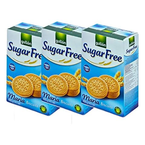 Gullon Sugar Free Maria Biscuits 400g x 3 Boxes Cover