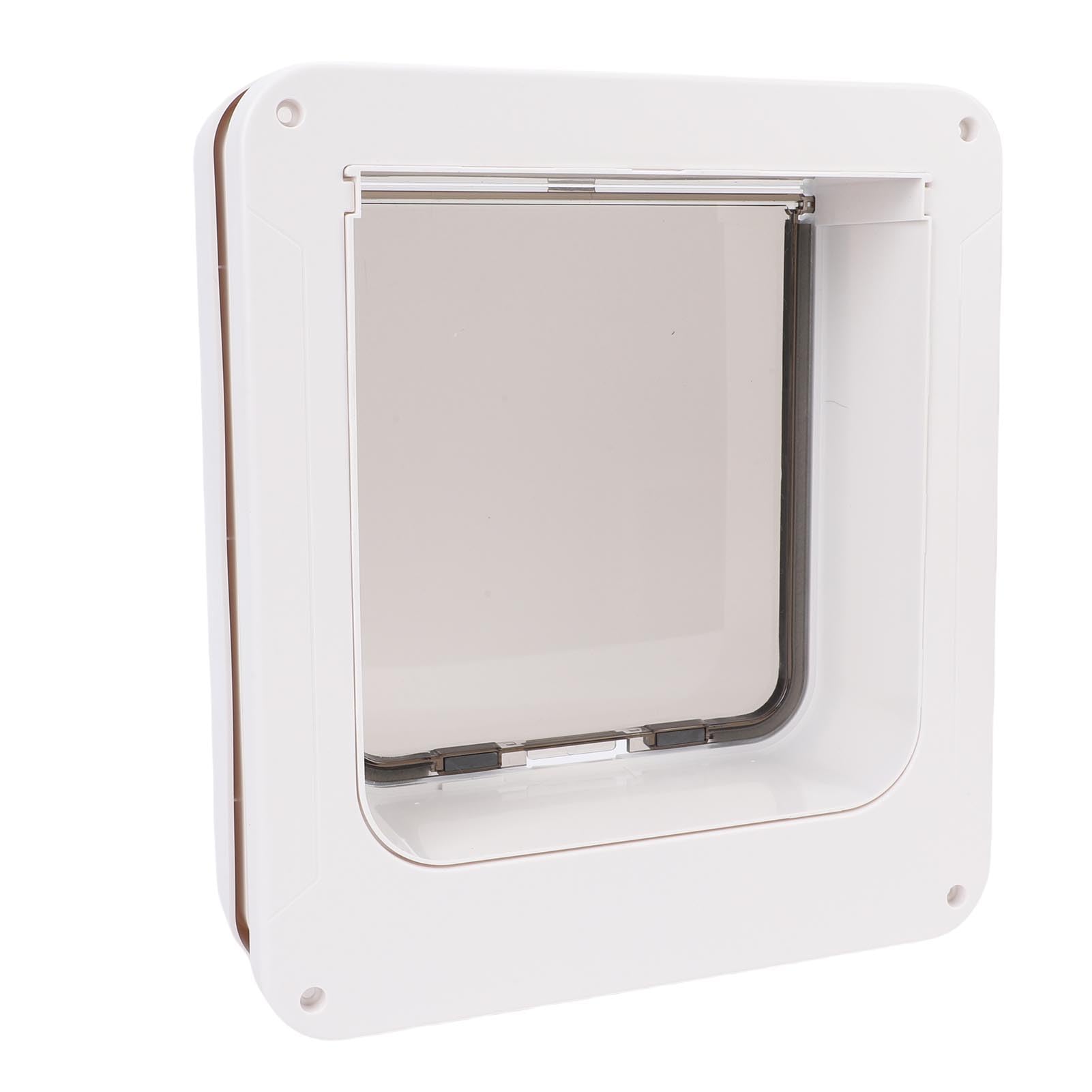 Naroote Porte Intelligente pour Chat, Chatière Activée par Collier avec Entrée à 2 Voies et Capteur à Puce électronique, pour Intérieur et Extérieur jusqu'à 26 X 29,5 Cm