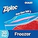 Ziploc Quart Food Storage Freezer Bags, Grip 'n Seal Technology for Easier Grip, Open, and Close, 38 Count, Pack of 3 (114 Total Bags)