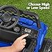Best Choice Products Kids 12V Electric Ride On UTV Car and Trailer w/Parent Control, LED Lights, 2 Speeds, Bluetooth - Blue