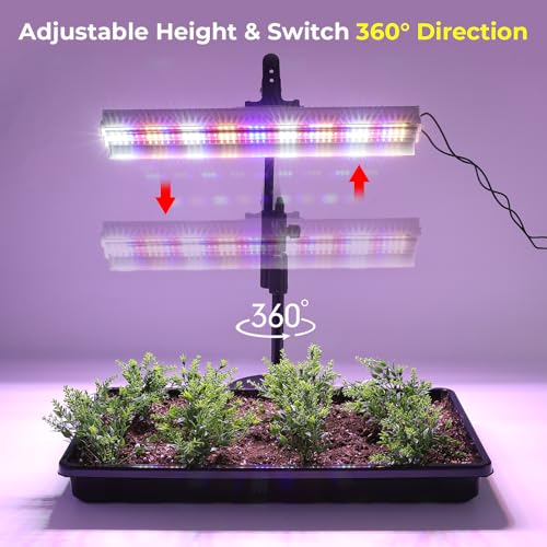 Ryscam 1020 Seed Starter Tray, Seed Starter Kit with Grow Lights, Seedling Trays Kit, 5.9 inch High Humidity Dome, 96 LED Grow Lights for Seedling, Indoor Seedling Starter Kit - Thumbnail 4