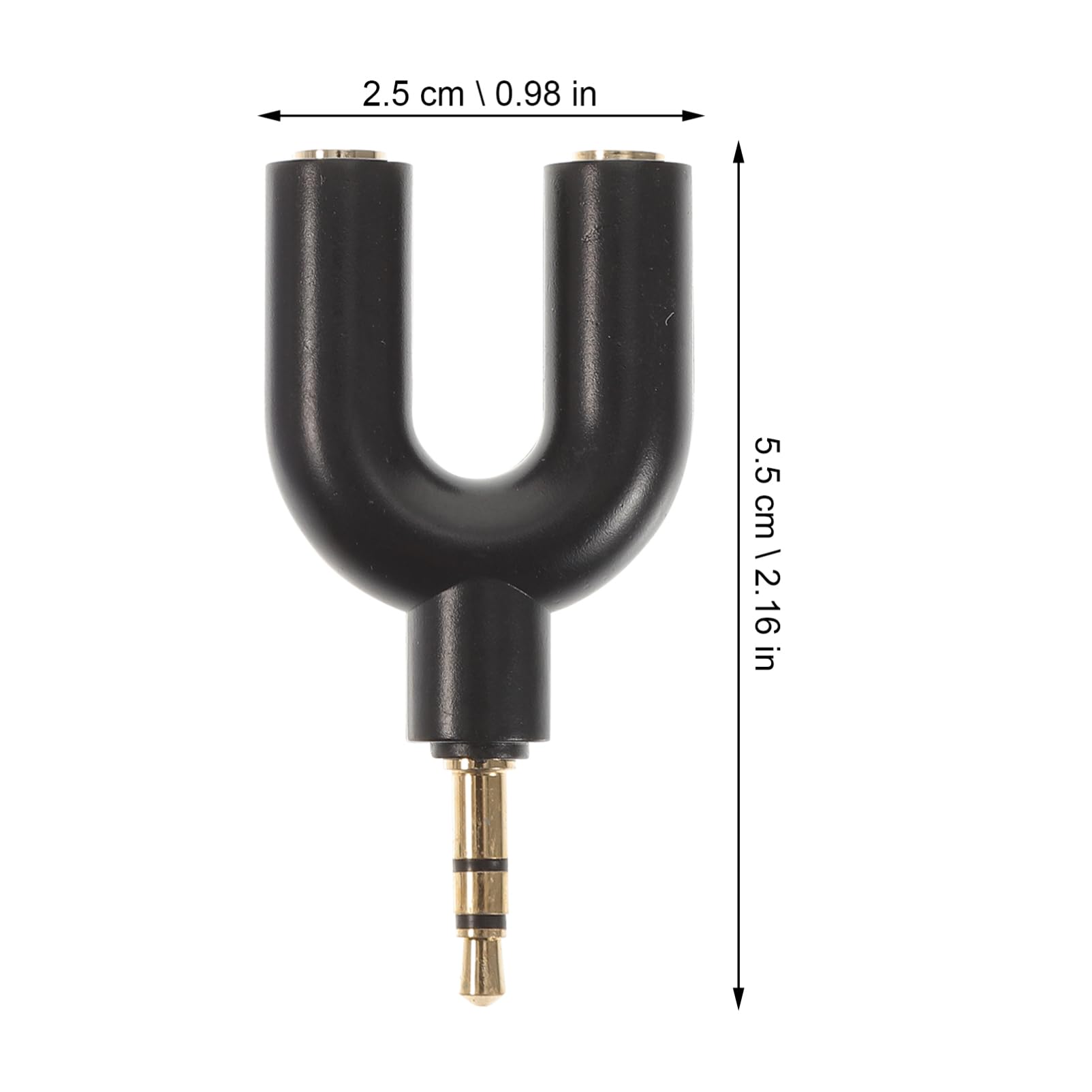 HOMSFOU 30stücke Teiliges U-Form Kopfhörer Adapter y Splitter Audio-Splitter Für Headsets Für Laptop Und Tablet