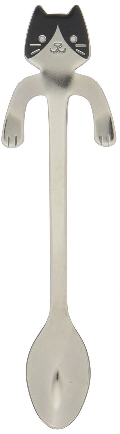 Takakuwa Metal Cat Stainless Coffee Spoon Mask and Mantle Palmart