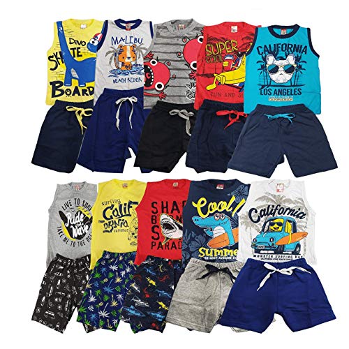 KIT com 10 Conjuntos Infantil de 1 a 10 anos (Tamanho 4)