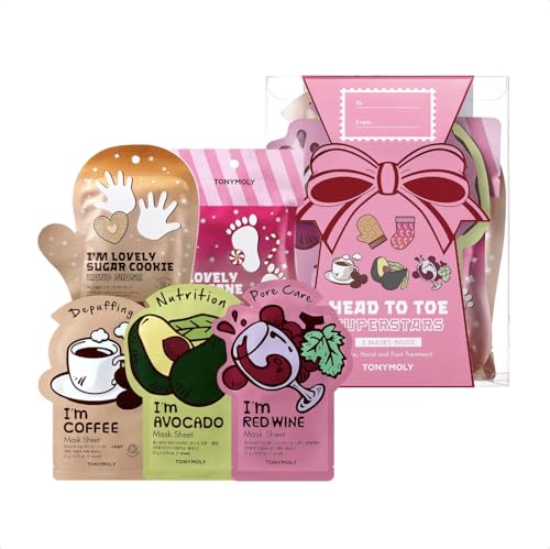 TONYMOLY Head to Toe Superstars Face, Hand and Foot Treatment Mas...