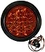 AutoSmart KL-25108RK 4" Round LED Stop/Turn/Tail Light Kit with Red Lens