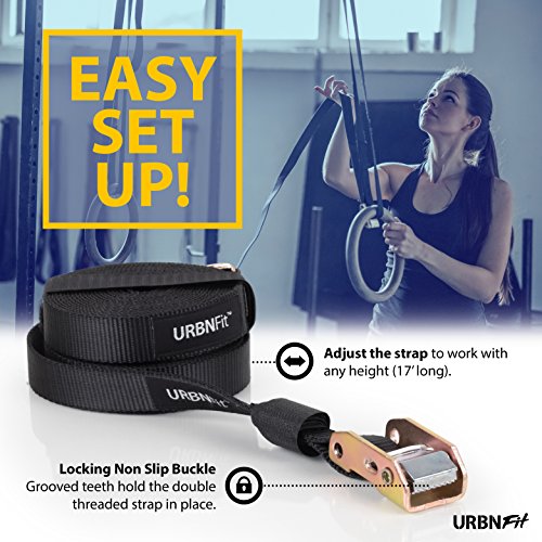 image for URBNFit Gymnastic Rings - Bodyweight Workout and Strength Training Oly