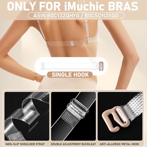 Clear Bra Straps Invisible Transparent Shoulder Bra Strap with Clear Back Straps2