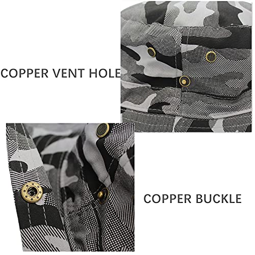 Wide Brim Camouflage Beach Sun Hat Men & Women Upf 50+ Uv Protection Summer Fishing Hat Safari Boonie Hat #TOP2