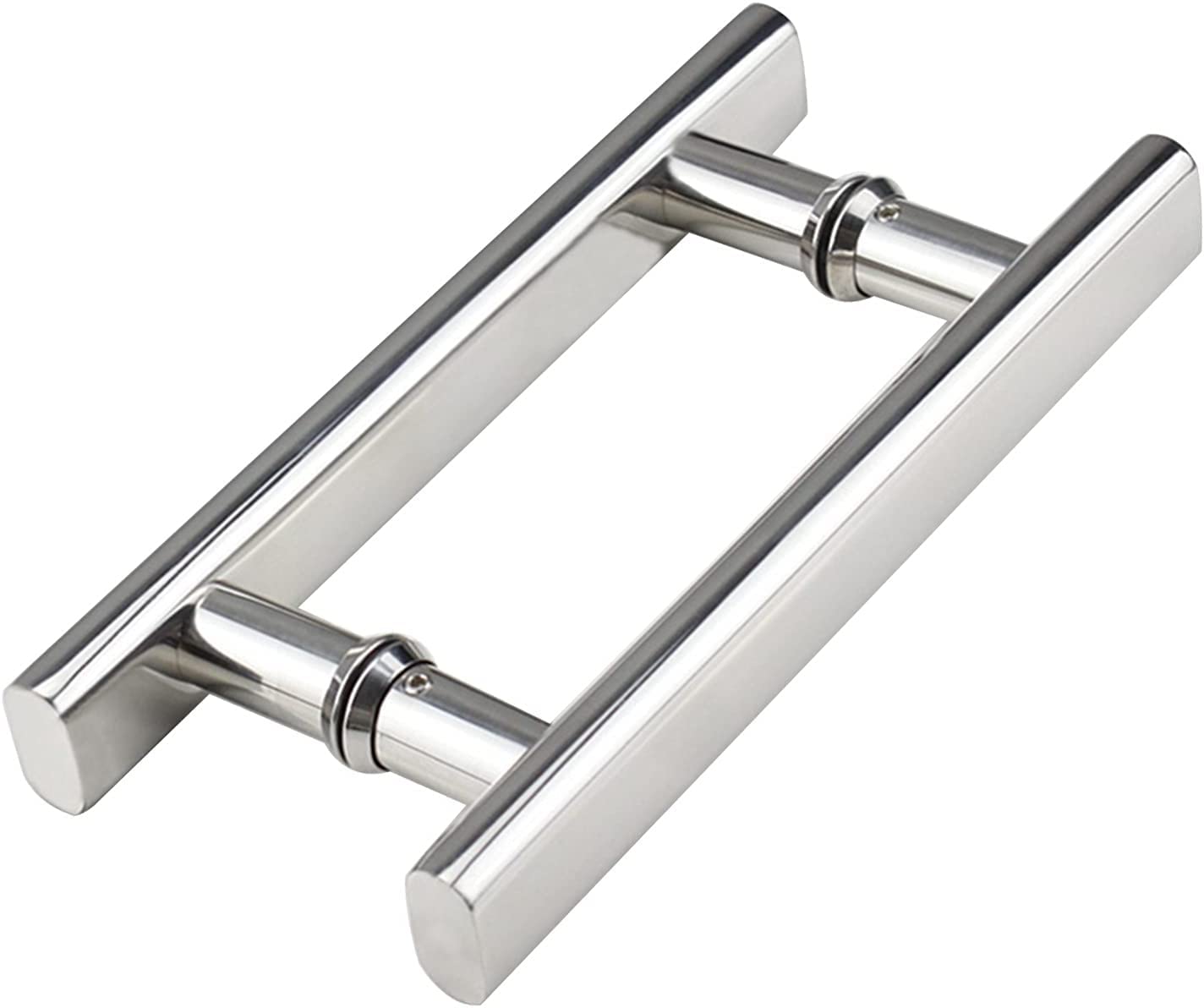 DFGHNBVC Polished Stainless Steel Shower Door Handle 2 Pack | Push Pull Glass Knob Button | Bathroom Towel Bar Replacement,500Mm