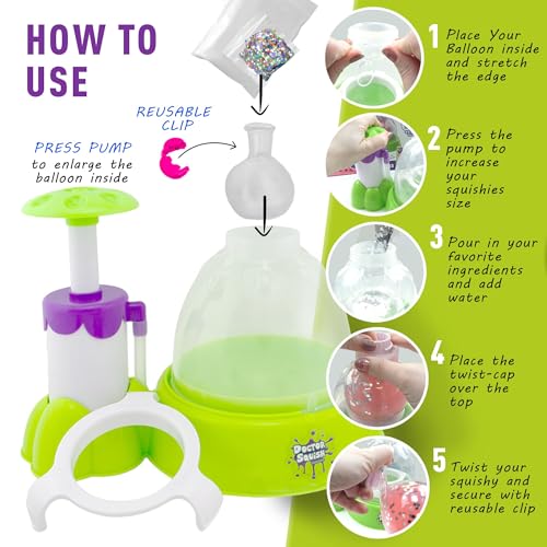 Doctor Squish 38038 Squishy Maker, New Shiny Glitter Station Maker, Decorate With Confetti, Sparkles & Colored Ink, Variety Of Sizes, Just Add Water To Make Your Own Slime thumb #2