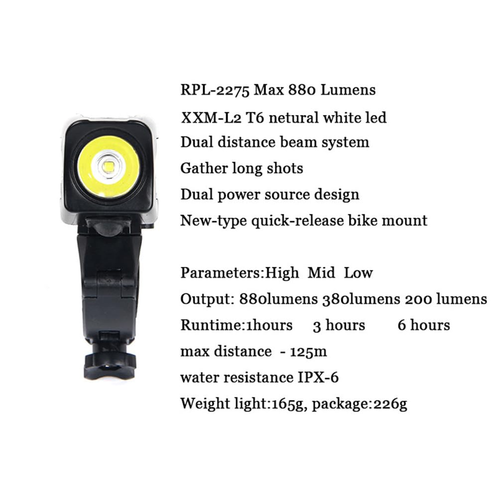 2275 Bicicletta USB Ricarica Luci Notturne Montagne Illuminazione Faro Attrezzatura da Ciclismo
