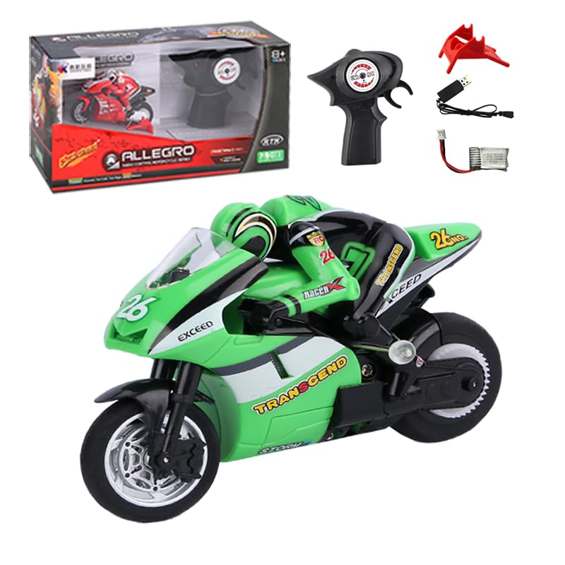Tronikrc Mini Jump RC Motorcycle for Adult, Simulation Electric Remote Control Motorcycle, High...