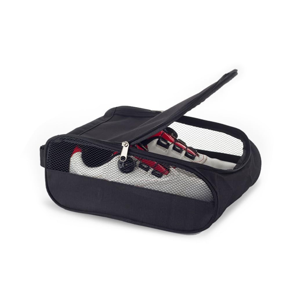 Sac De Rangement Chaussures Respirant Vert Foncé – Grand Format Avec Fermeture Éclair, Idéal Sport, Voyage & Maison (Taille G)