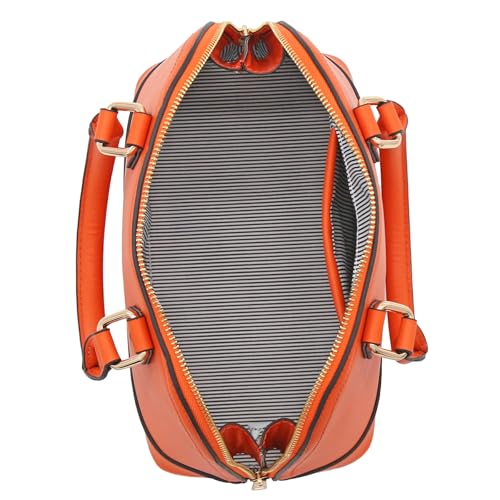 Image of Zip-Around Saffiano Classic Dome Satchel