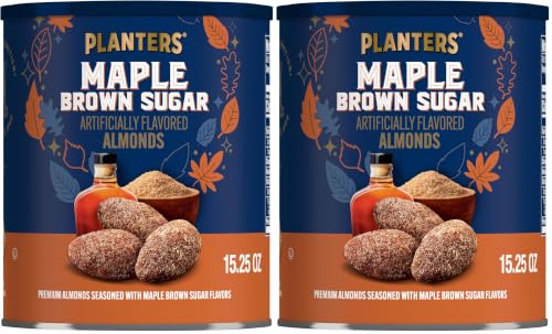 Image of PLANTERS Maple Brown Sugar Almonds, 15.25 oz Canister (Pack of 2)